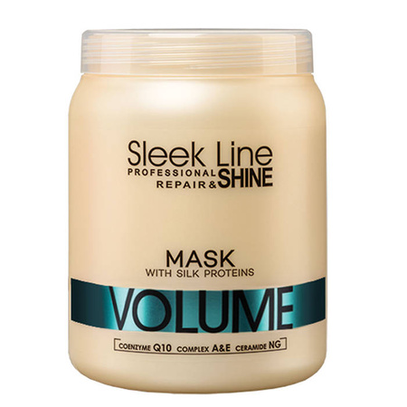 Sleek Line Repair Volume Mask maska do włosów z jedwabiem zwiększająca objętość 1000 ml