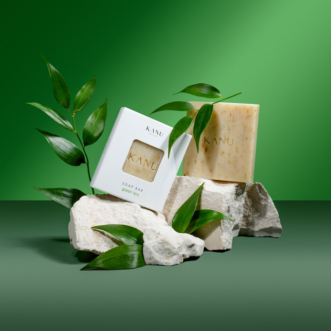 Kanu Nature Mydło w kostce zielona herbata, 75 g
