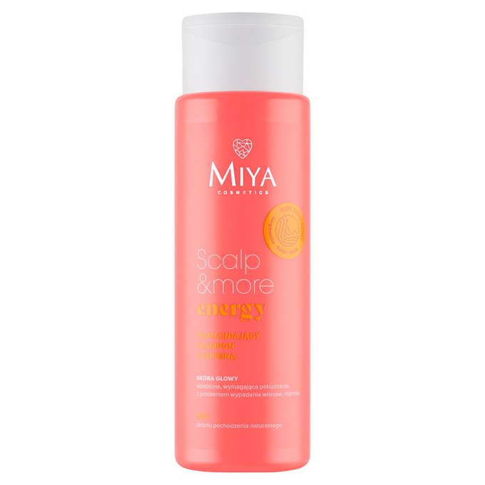Miya SCALP&MORE Energy - Wzmacniający szampon z kofeiną, 300 ml