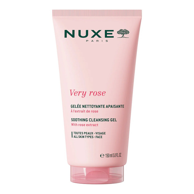 Nuxe Very Rose łagodzący żel do mycia twarzy, 150  ml