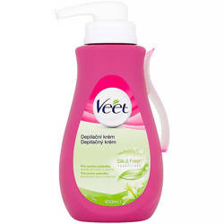 Veet nawilżający krem do depilacji skóry suchej z pompką 400  ml