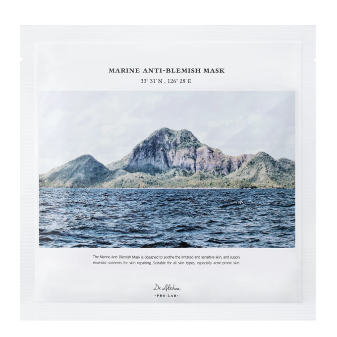 Dr. Althea Marine Anti-Blemish Mask – Łagodząca maska w płachcie z ekstraktami morskimi, 1 szt (27 g)