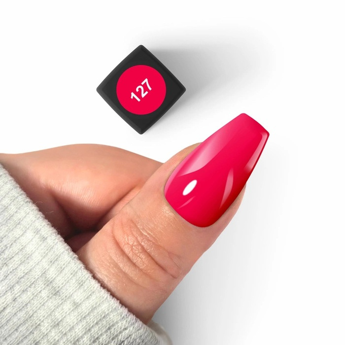 Silcare Lakier hybrydowy Flexy Różowa Energia 127, 4,5 g