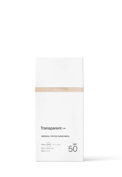 Transparent Lab Mineral Tinted Sunscreen Light – mineralny krem z filtrem SPF 50, 100 ml