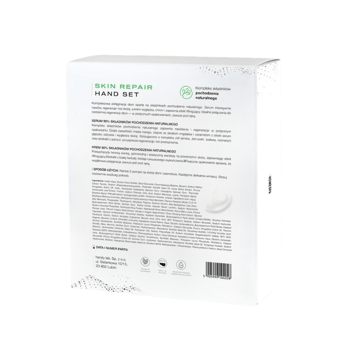 handy lab. Skin Repair Hand Set Zestaw serum + krem do dłoni