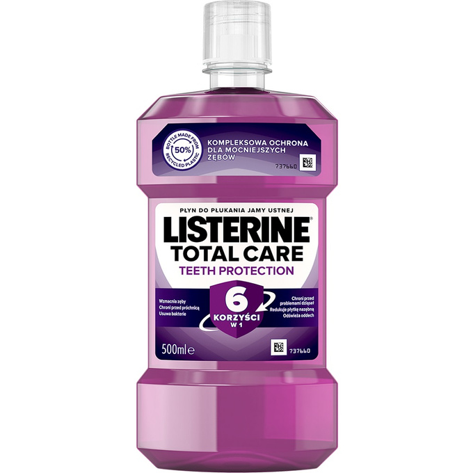 Listerine Total Care Teeth Protection płyn do płukania jamy ustnej 500ml