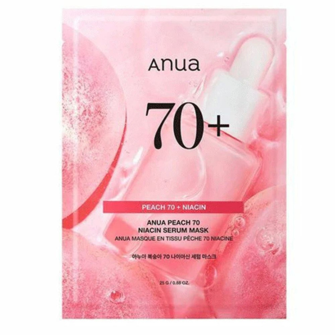 Anua Peach 70 Niacin Serum Mask, 25 g (1 sztuka)
