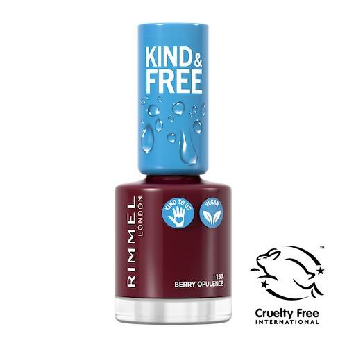 Kind & Free wegański lakier do paznokci 157 Berry Opulence 8 ml