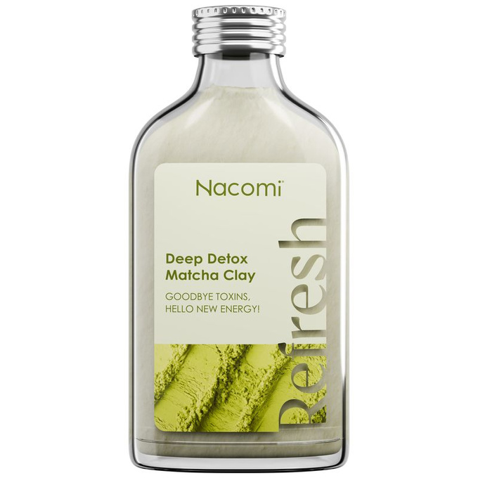 Nacomi Deep Detox Matcha Clay - Glinka matcha do twarzy, 100 ml