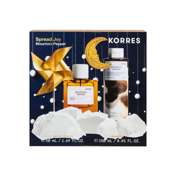 Korres Zestaw Mountain Pepper Zapach EDT + Żel pod prysznic