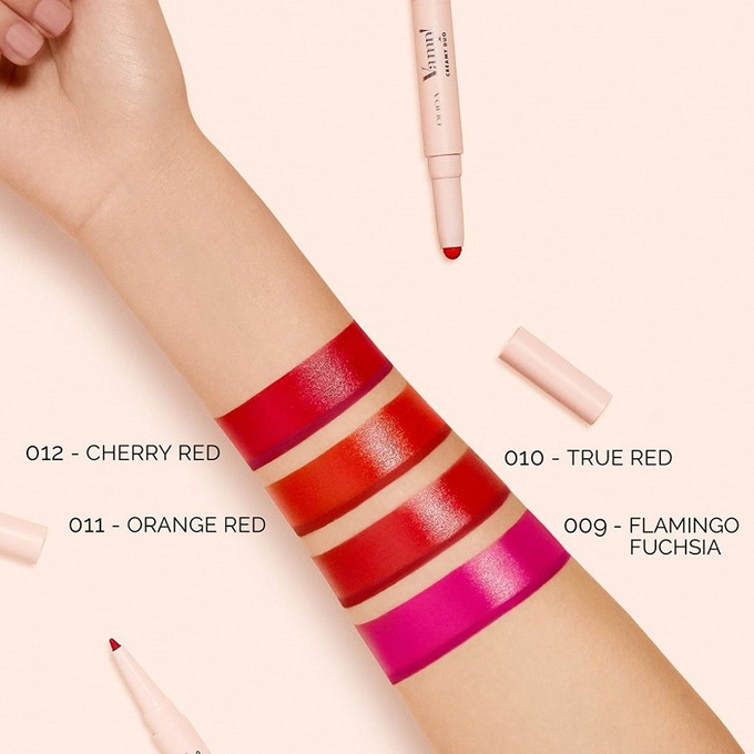 PUPA Milano Vamp! Creamy Duo Pomadka i konturówka do ust - 012 Cherry Red, 10 g