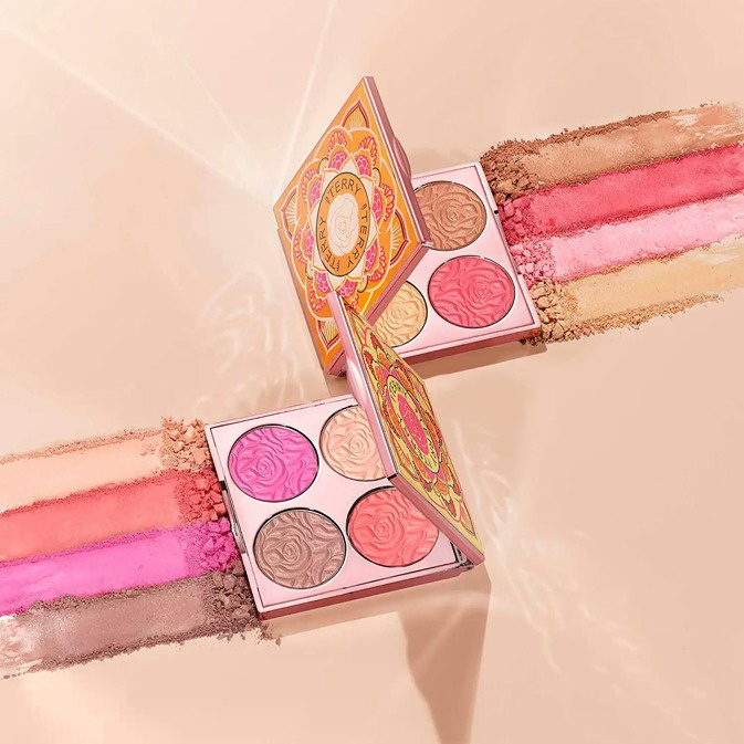 BY TERRY Paleta rozświetlaczy i róży Brightening CC Palette - Beach Bomb