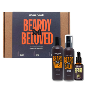 MenRock Beardy Beloved Soothing Oak Moss zestaw szampon do brody 100ml + balsam do brody 100ml + olejek do brody 30ml