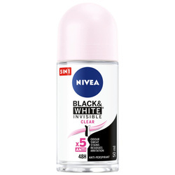 Black&White Invisible Clear antyperspirant w kulce 50 ml