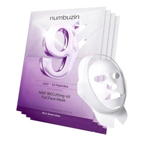 Numbuzin 9+ NAD+ BIO Lifting-sil Maseczki liftingujące na twarz, 4 szt