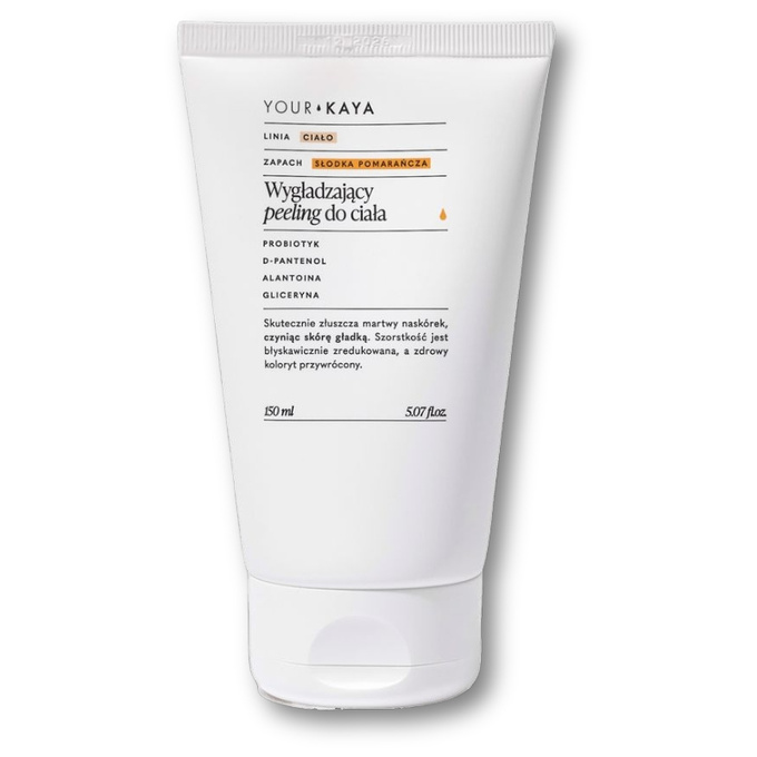 Your KAYA Wygładzający peeling do ciała o zapachu słodkiej pomarańczy, 150 ml