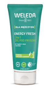 WELEDA Energy Fresh 3 in 1 żel pod prysznic dla mężczyzn, 200 ml