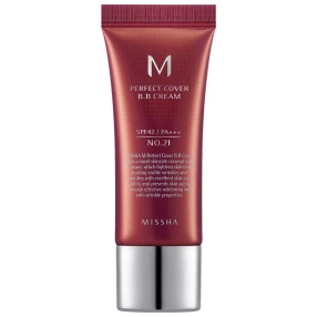 MISSHA Kryjący krem BB, 21 Light Beige, 20 ml