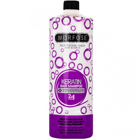 Morfose Keratin Hair Shampoo 2in1 szampon do włosów zniszczonych 1000ml