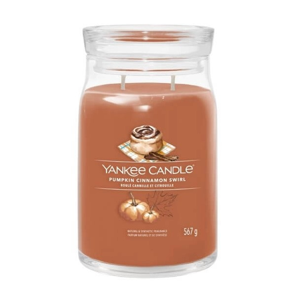 Yankee Candle SIGNATURE - PUMPKIN CINNAMON SWIRL - świeca duża 567 g