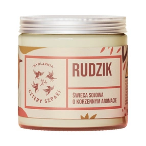 4 Szpaki Rudzik naturlana świeca sojowa korzenna