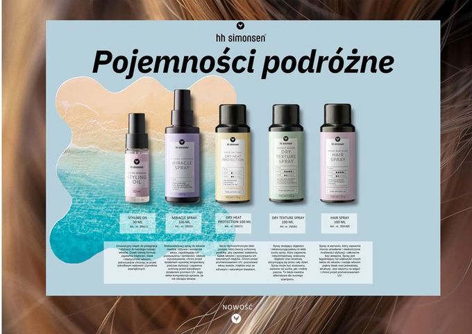 HH SIMONSEN Olejek Do Stylizacji Włosow,Wersja Podróżna 30 ml
