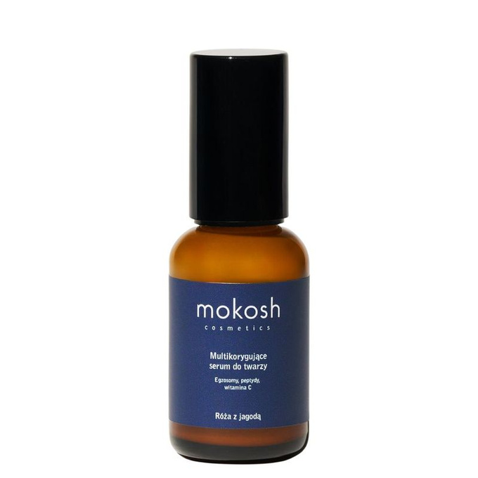 Mokosh Multikorygujące serum do twarzy Róża z jagodą, 30 ml