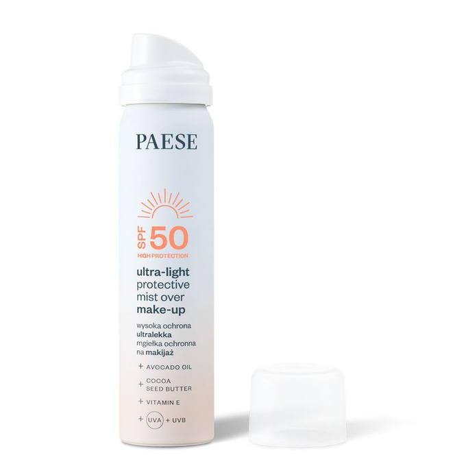 Paese Ultralekka mgiełka ochronna na makijaż SPF 50, 75 ml