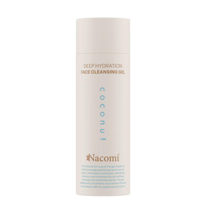 Nacomi Deep hydration Żel do mycia twarzy Coconut 140 ml