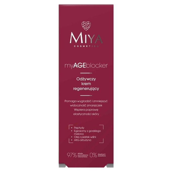 Miya myAGEblocker - Odżywczy krem regenerujący, 50 ml