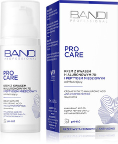"Bandi Pro Care krem z kwasem hialuronowym 7D i peptydem miedziowym, 50 ml "