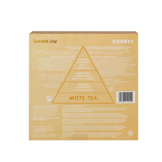 Korres Zestaw White Tea Zapach EDT + Żel pod prysznic