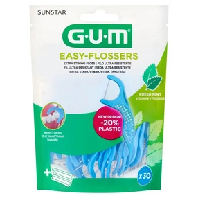 GUM EASY-FLOSSERS Wykałaczki z nitką dentystyczną, 30 szt