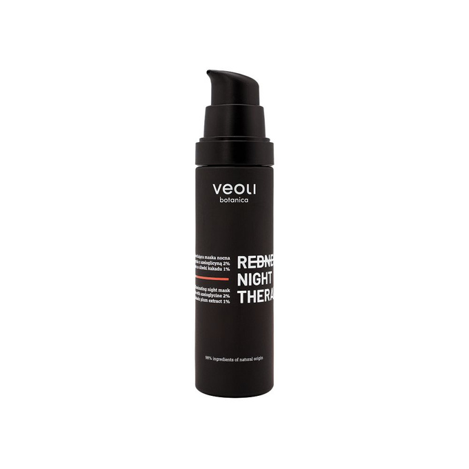 Veoli Botanica Redness Night Therapy Kojąca maska nocna do skóry naczynkowej, 50 ml