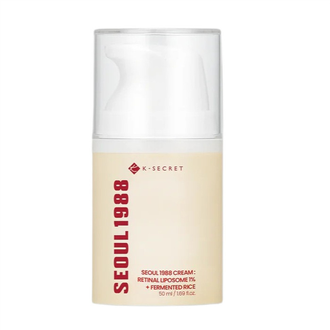 K-Secret Seoul 1988 Retinal Liposome 1% + Fermented Rice ujędrniający krem z retinalem, 50 ml