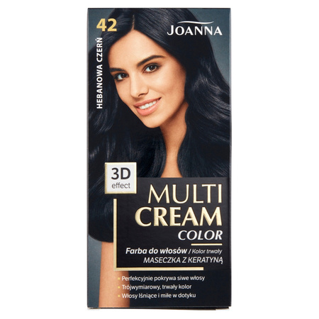 Multi Cream Color farba do włosów 42 Hebanowa Czerń