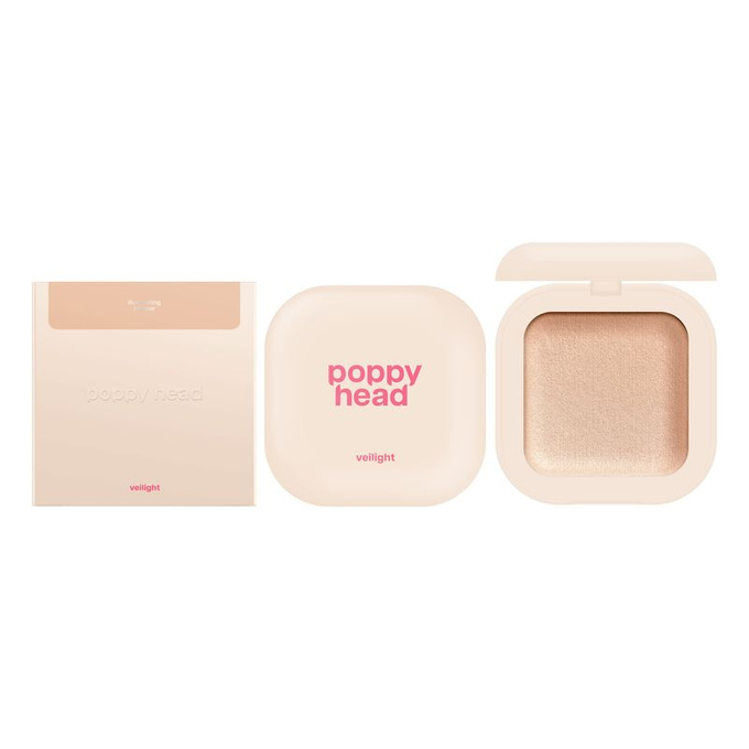 poppy head veilight Puder rozświetlający - 02 Sunlit Aura, 12 g