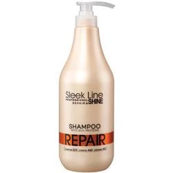 Sleek Line Repair Shampoo szampon z jedwabiem do włosów zniszczonych 1000 ml