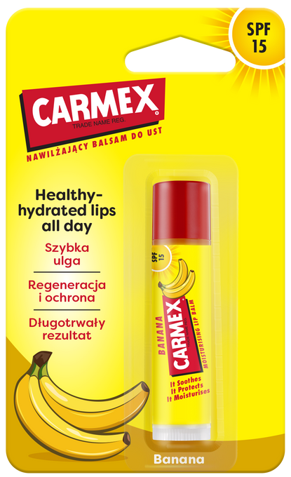 Carmex Banana nawilżający balsam do ust w sztyfcie 4,25 g