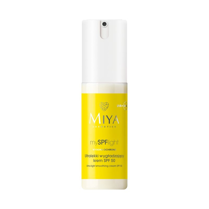 Miya mySPFlight - Ultralekki wygładzający krem SPF 50, 50 ml