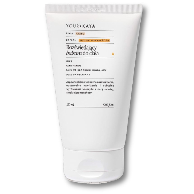 Your KAYA Rozświetlający balsam do ciała o zapachu słodkiej pomarańczy, 100 ml