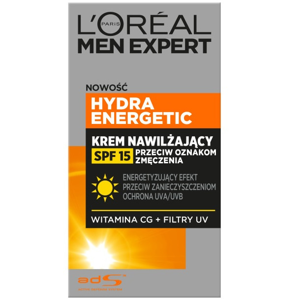 Loreal Paris Men Expert Hydra Energetic krem nawilżający przeciw oznakom zmęczenia SPF15 50ML