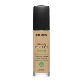 Miss Sporty Naturally Perfect Match wegański podkład nawilżający 10 Warm 30ml