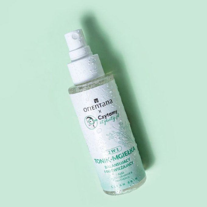 Orientana Clean Skin Tonik-mgiełka balansujący i odświeżający, 100 ml