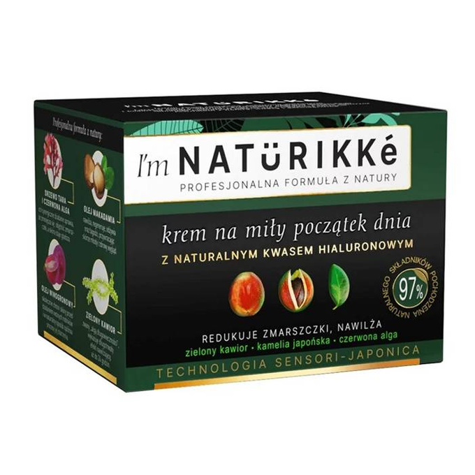 Naturikke krem na miły początek dnia z naturalnym kwasem hialuronowym 50 ml