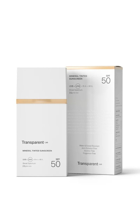 Transparent Lab Mineral Tinted Sunscreen Medium – mineralny krem z filtrem SPF 50, 100 ml