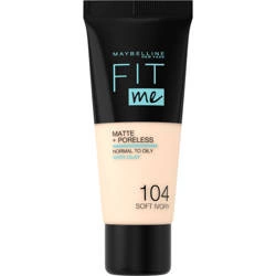 Fit Me Matte & Poreless Foundation matujący podkład do twarzy 104 Soft Ivory 30 ml