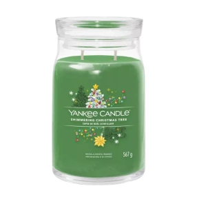 Yankee Candle Signature – Świeca duża Shimmering Christmas Tree, 567 g