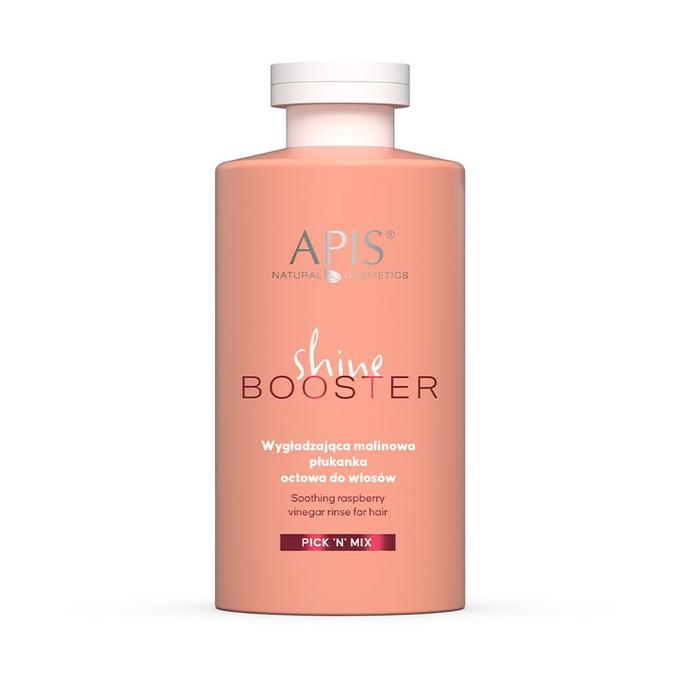 Apis  PICK'N'MIX Wygładzająca malinowa płukanka octowa do włosów, 300 ml