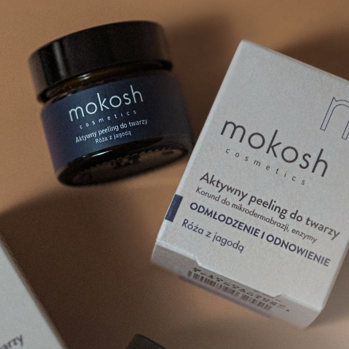 Aktywny peeling do twarzy Róża i jagoda mini 15 ml 